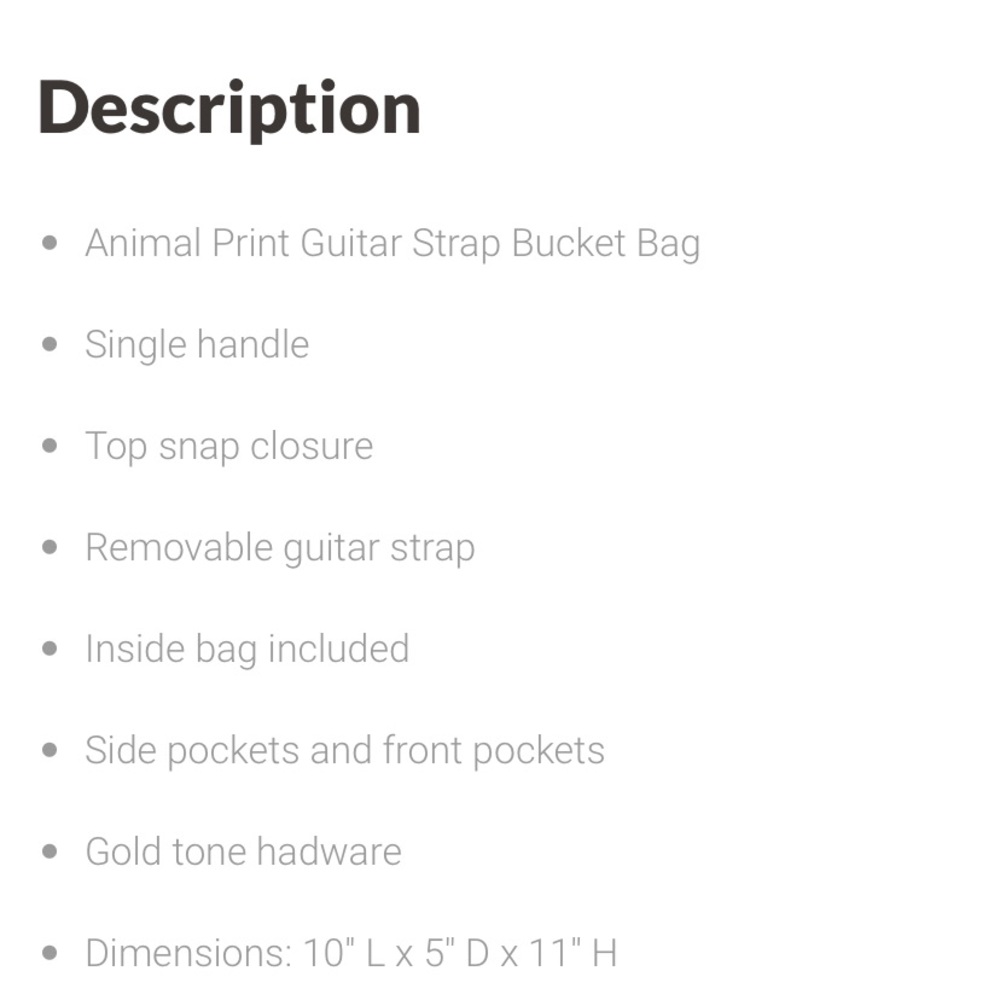 Guitar Strap Python Bucket Handbag Set - Picture 4 of 5